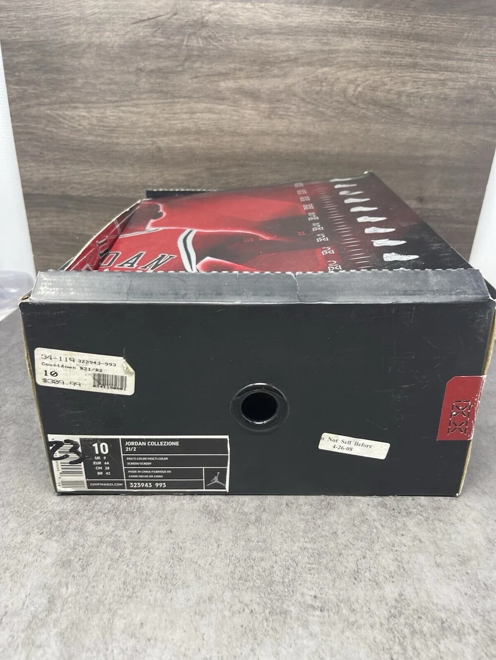 Air Jordan 21 Retro Countdown Pack Size 10 Mens Black Red 2008 322717 061